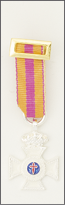 Medalla miniatura Constancia 25 años servicio Cruz de Plata